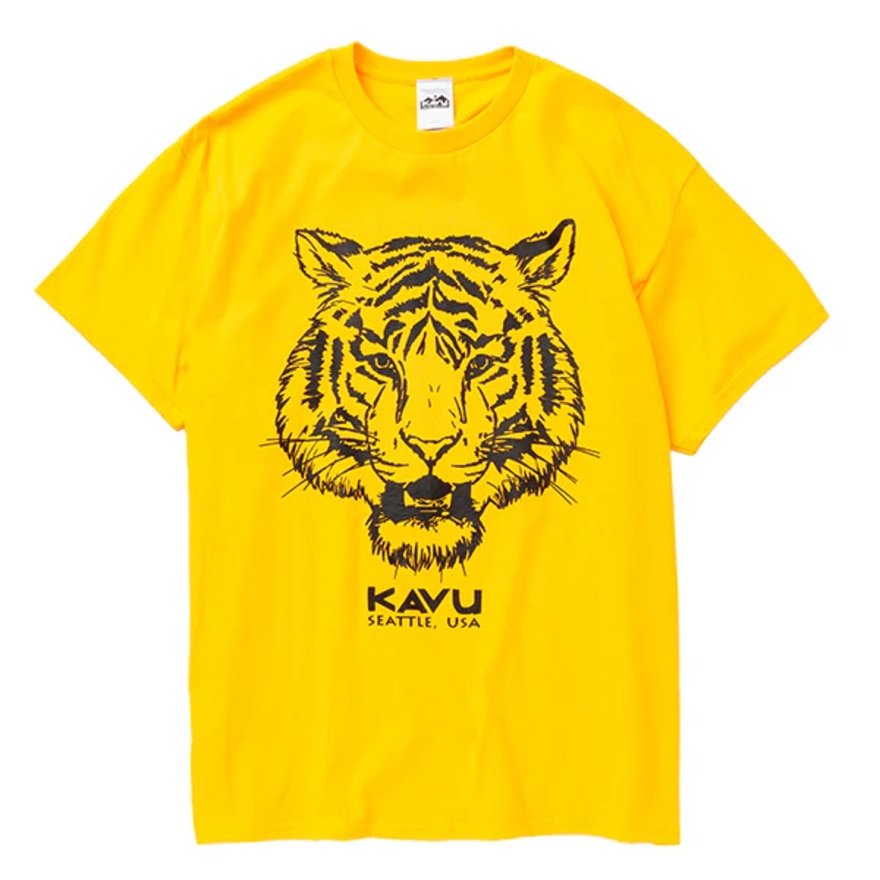 カブー（KAVU）（メンズ）タイガー 半袖Tシャツ 19822258 ゴールド