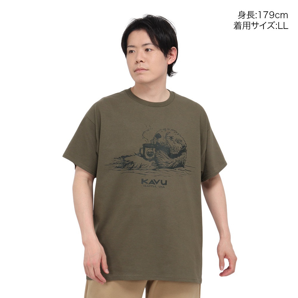 カブー（KAVU）（メンズ）シーオッター 半袖Tシャツ 19822259 オリーブ