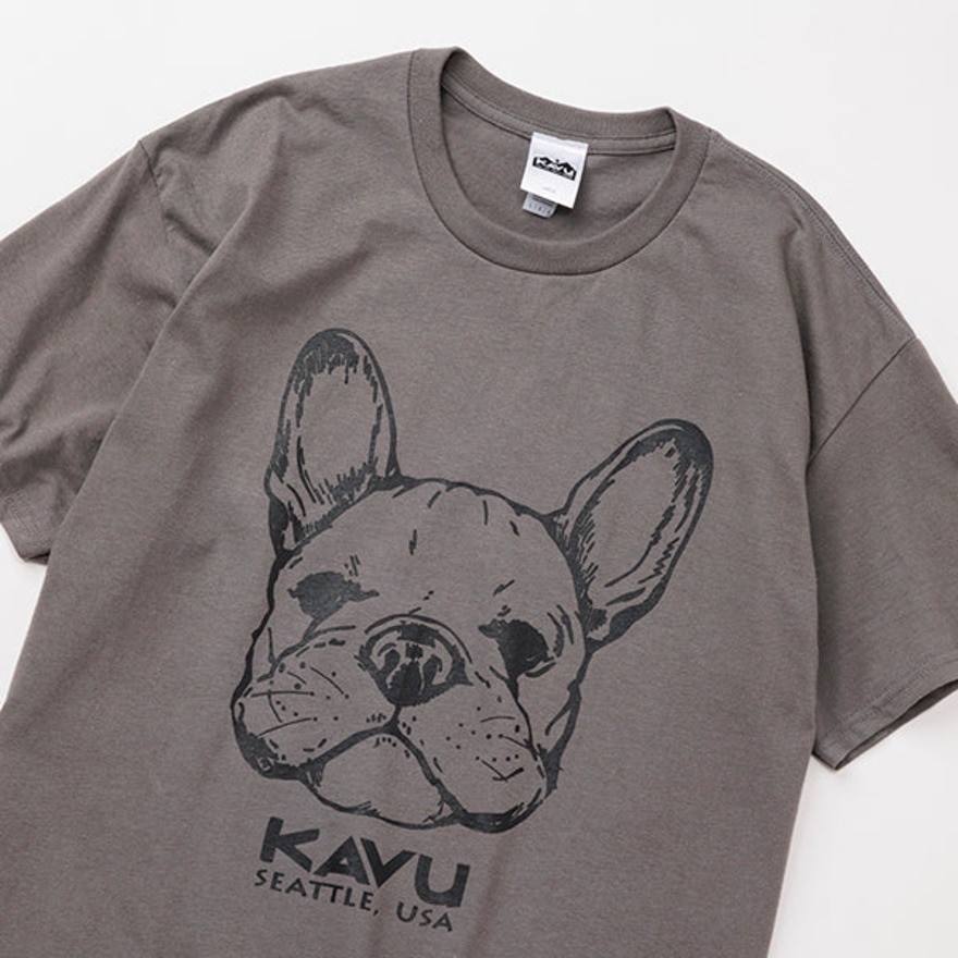カブー（KAVU）（メンズ）22ドッグ 半袖Tシャツ 19822260 チャコール