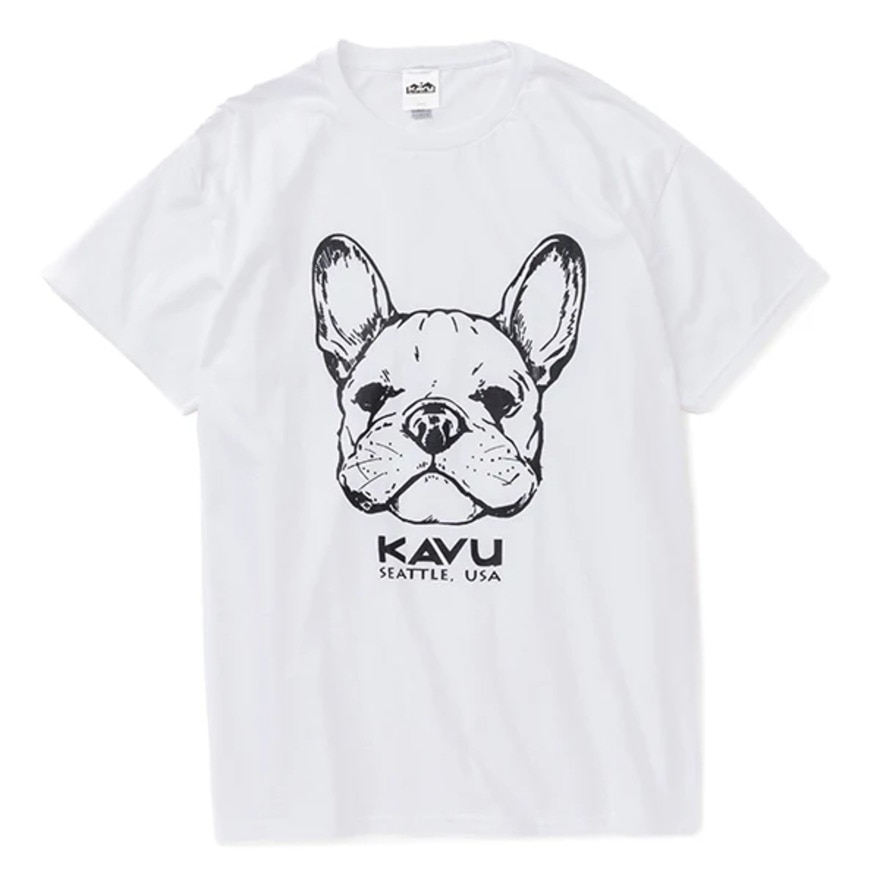 カブー（KAVU）（メンズ）22ドッグ 半袖Tシャツ 19822260 ホワイト