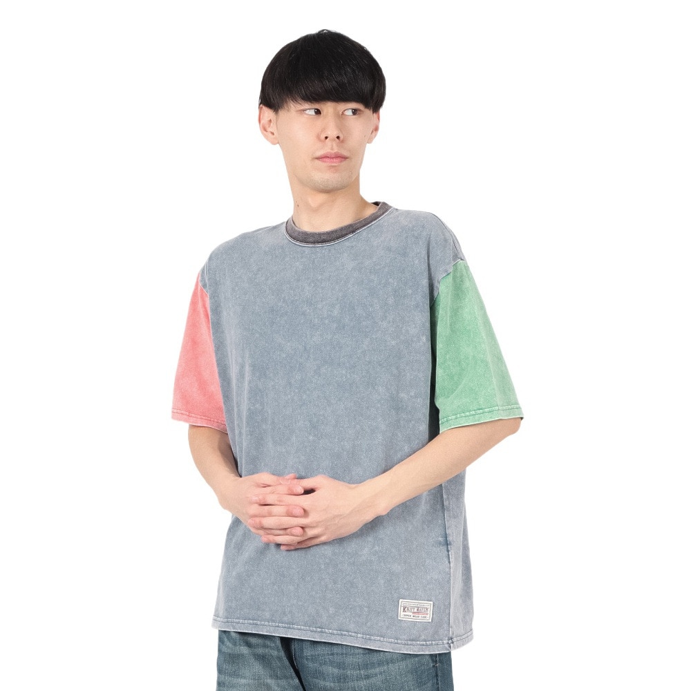 クリフメイヤー（KRIFF MAYER）（メンズ）フェード加工 半袖Tシャツ 2445110 90 MULTI-COL