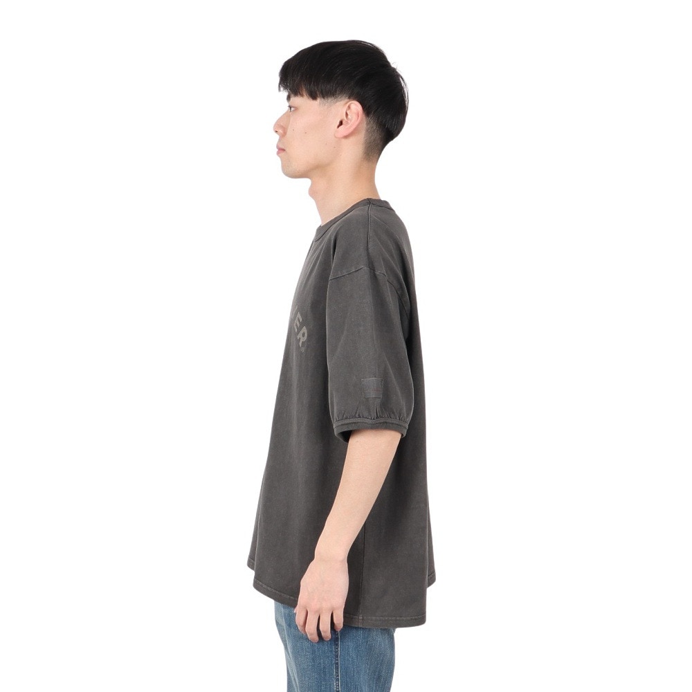クリフメイヤー（KRIFF MAYER）（メンズ）クリフラビットピグメントTシャツ 2447201:17:CHARCOAL