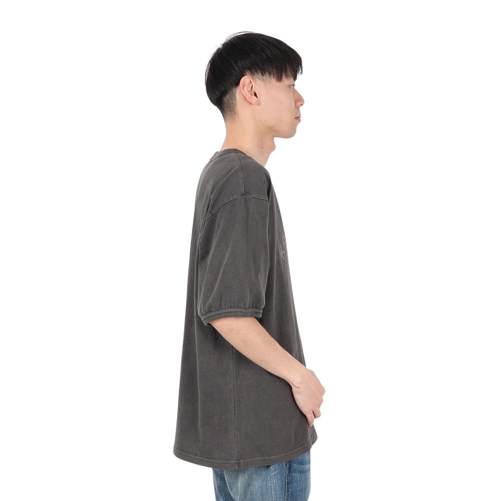 クリフメイヤー（KRIFF MAYER）（メンズ）クリフラビットピグメントTシャツ 2447201:17:CHARCOAL