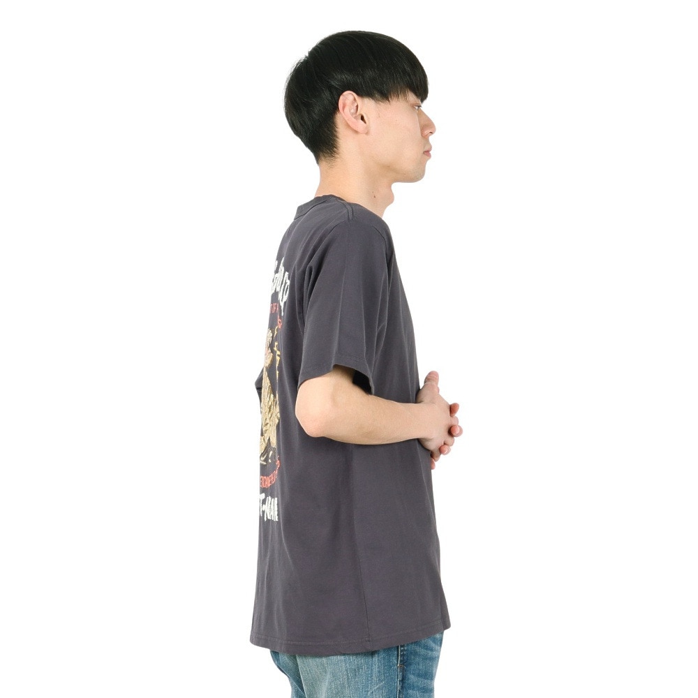 クリフメイヤー（KRIFF MAYER）（メンズ）スーベニアプリントTシャツ 虎 2447812 17 CHARCOAL