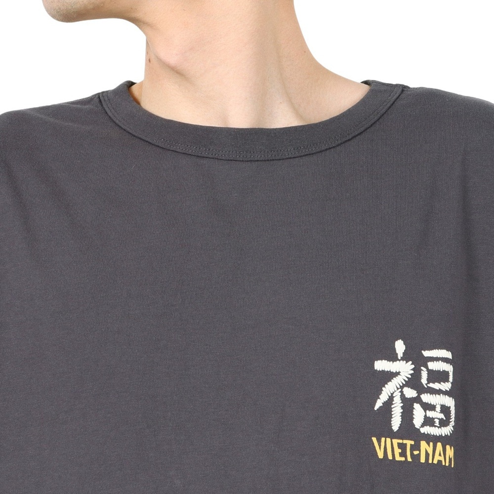 クリフメイヤー（KRIFF MAYER）（メンズ）スーベニアプリントTシャツ 虎 2447812 17 CHARCOAL