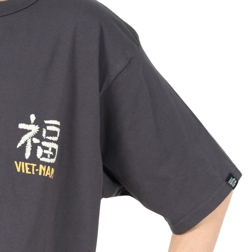 クリフメイヤー（KRIFF MAYER）（メンズ）スーベニアプリントTシャツ 虎 2447812 17 CHARCOAL
