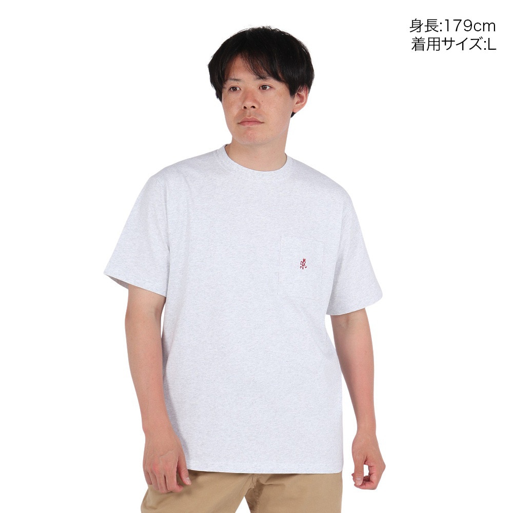 グラミチ（Gramicci）（メンズ、レディース）ワンポイントTシャツ G304-OGJ-GREY HEATHER