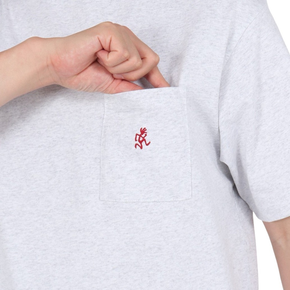 グラミチ（Gramicci）（メンズ、レディース）ワンポイントTシャツ G304-OGJ-GREY HEATHER