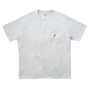 (メンズ、レディース)ワンポイントTシャツ G304-OGJ-GREY HEATHER