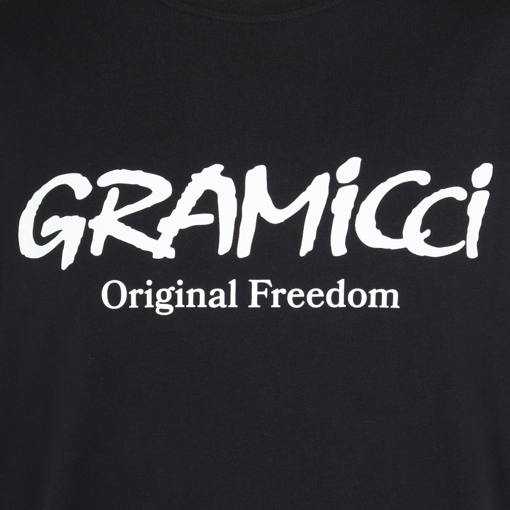 グラミチ（Gramicci）（メンズ、レディース）オリジナルフリーダムロゴTシャツ G5SU-T175-BLACK