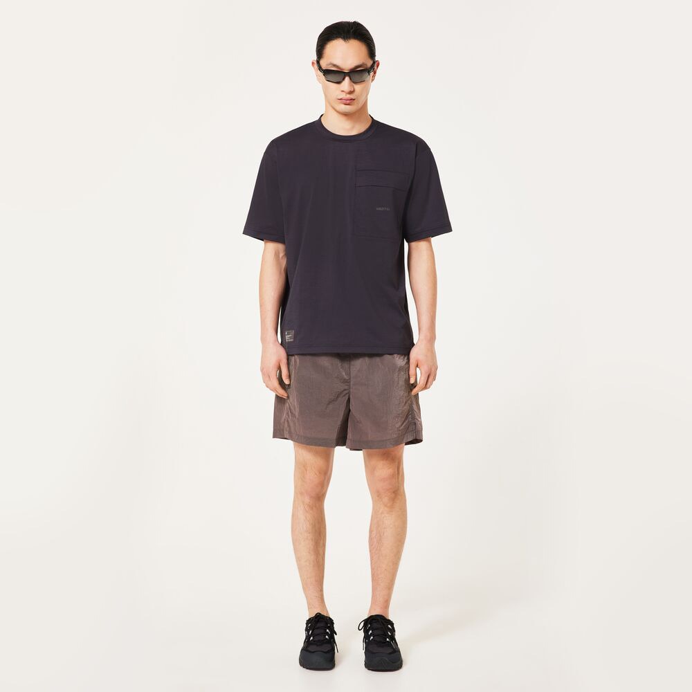 オークリー（OAKLEY）（メンズ）半袖Tシャツ カットソー FGL SCRATCH Tシャツ 5.0 FOA407577-01N ネイビー 吸汗速乾 UVカット