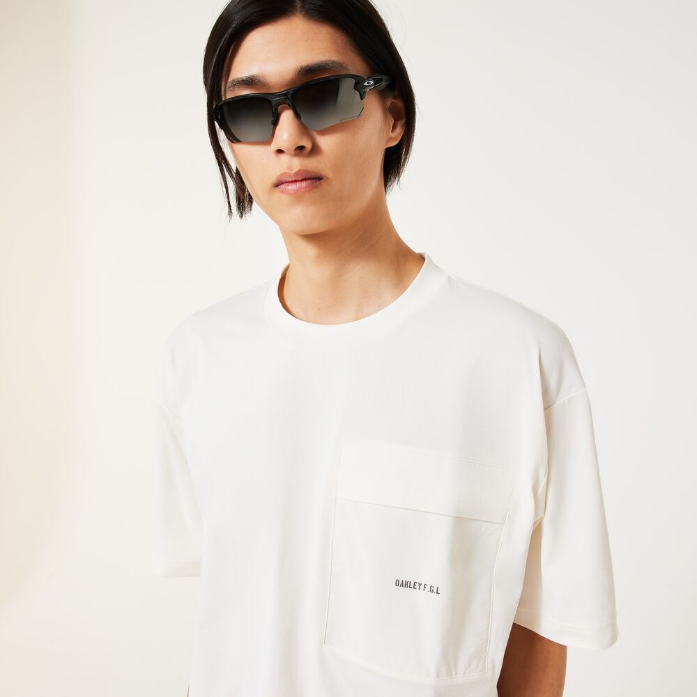 オークリー（OAKLEY）（メンズ）半袖Tシャツ カットソー FGL SCRATCH Tシャツ 5.0 FOA407577-10R オフホワイト 吸汗速乾 UVカット