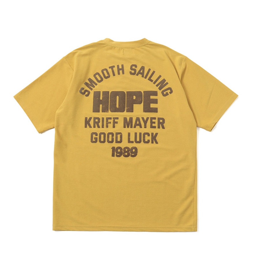 クリフメイヤー（KRIFF MAYER）（メンズ）カキGO! Tシャツ HOPE 2457812 55 YELLOW