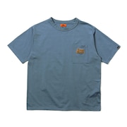 (メンズ)超速乾アクティブ プリント Tシャツ 2457814 74 BLUE