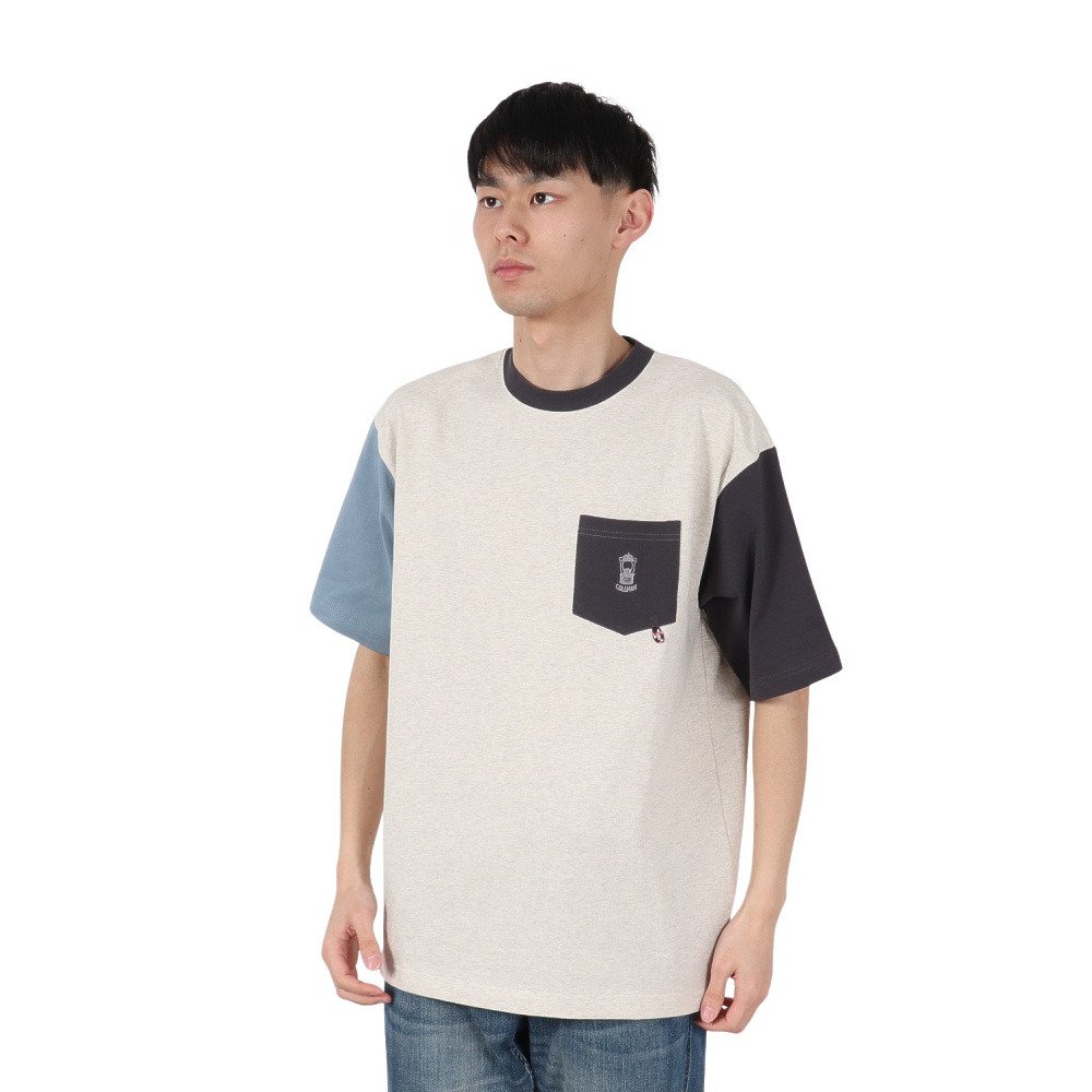 コールマン（Coleman）（メンズ）ポケット半袖Tシャツ X5534A GRY