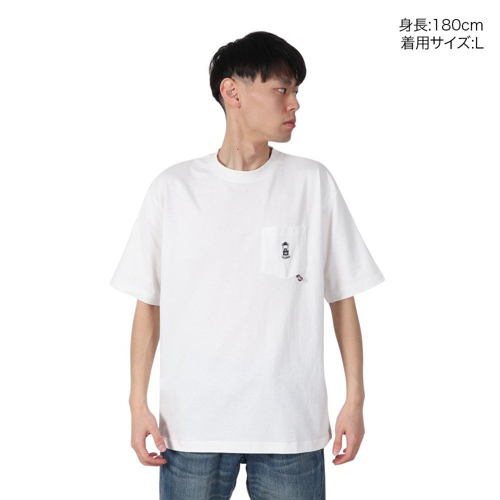コールマン（Coleman）（メンズ）ポケット半袖Tシャツ X5534A WHT