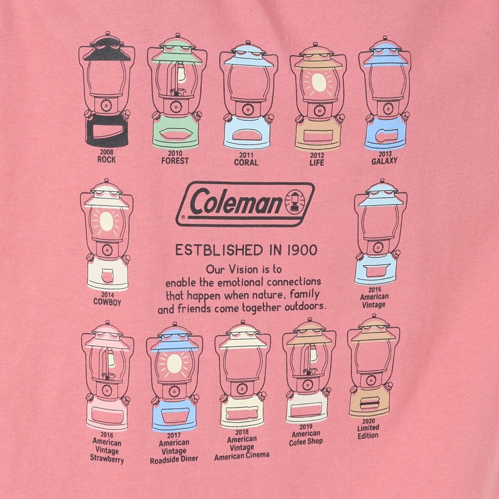 コールマン（Coleman）（メンズ）ランタン半袖Tシャツ X5537A PNK