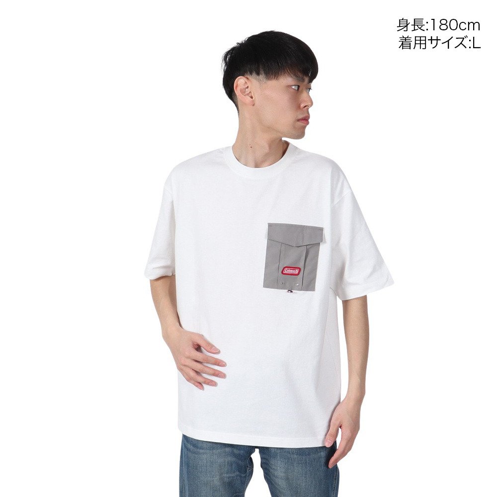 コールマン（Coleman）（メンズ）スクエア 半袖Tシャツ X553BA WHT