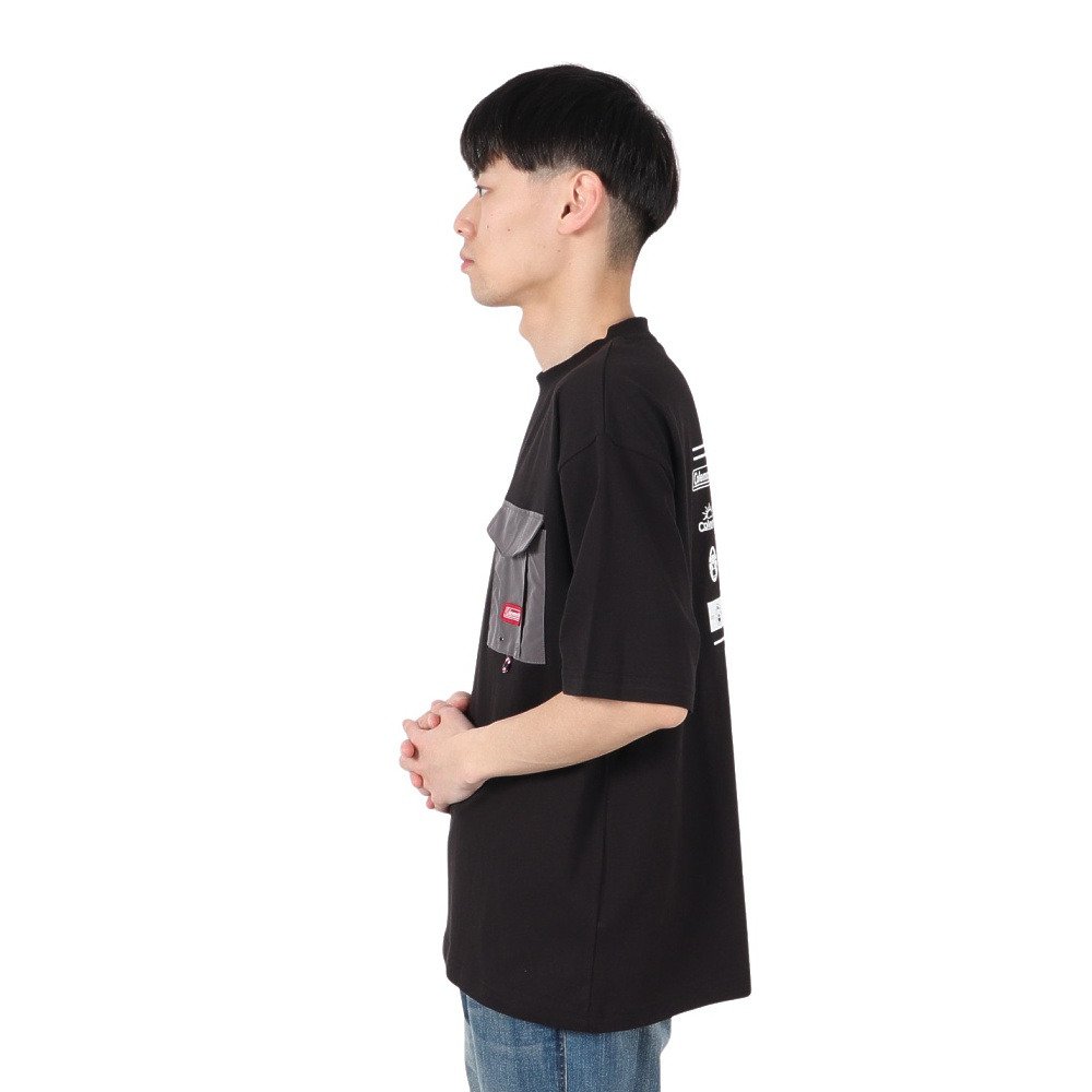 コールマン（Coleman）（メンズ）レタリング 半袖Tシャツ X553CA BLK