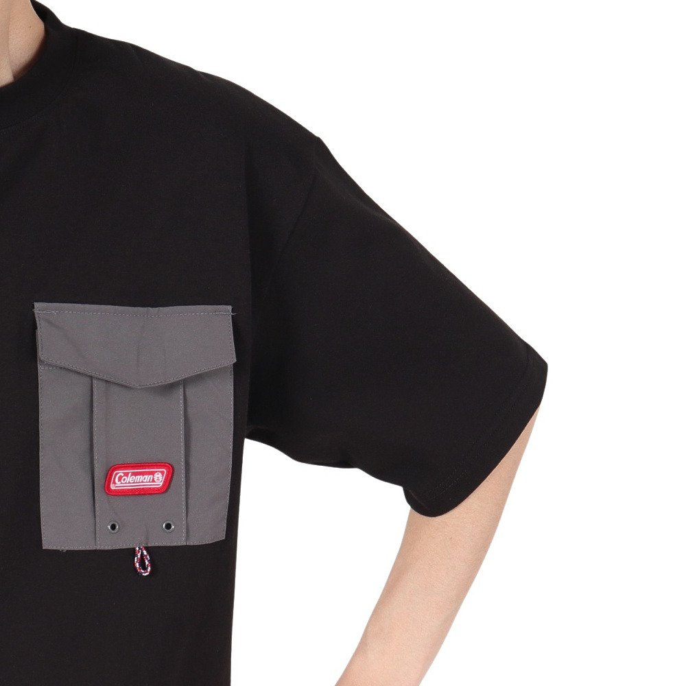 コールマン（Coleman）（メンズ）レタリング 半袖Tシャツ X553CA BLK