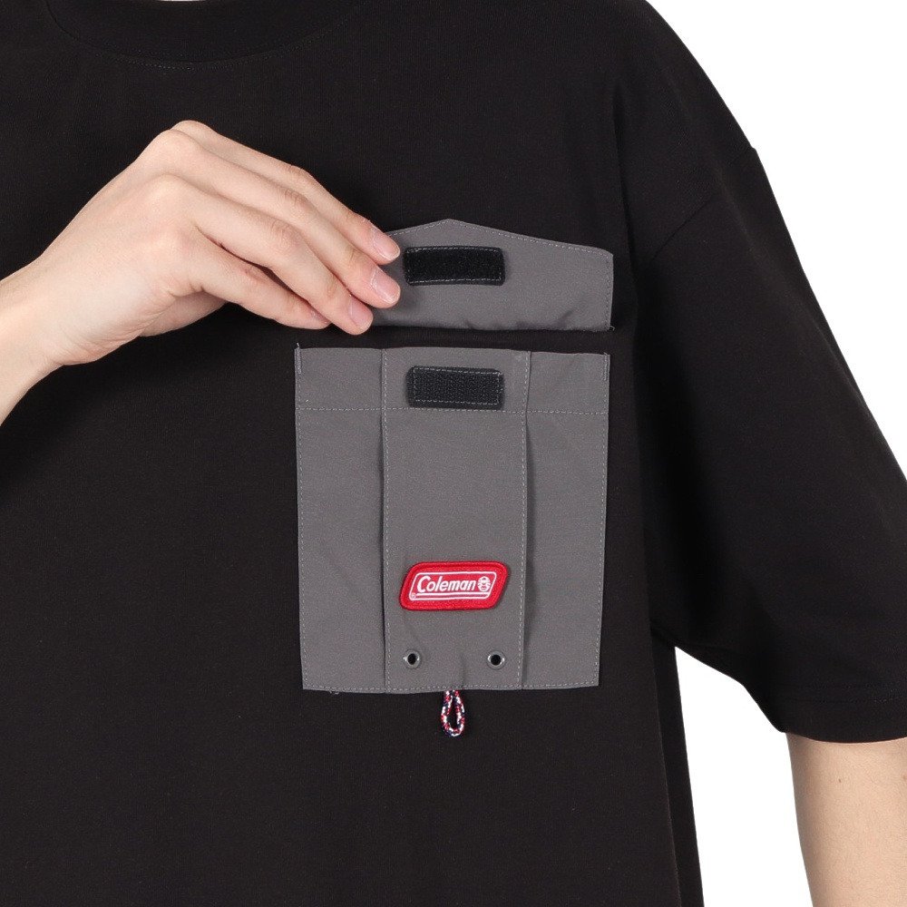 コールマン（Coleman）（メンズ）レタリング 半袖Tシャツ X553CA BLK