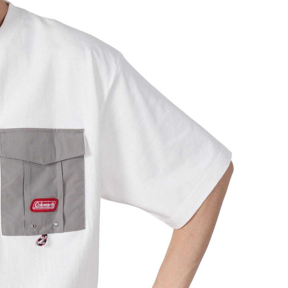 コールマン（Coleman）（メンズ）レタリング 半袖Tシャツ X553CA WHT