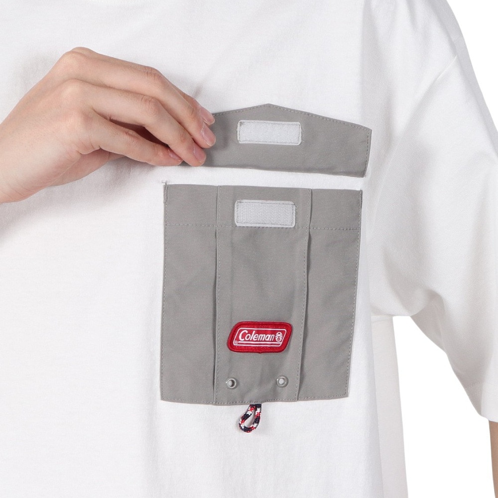コールマン（Coleman）（メンズ）レタリング 半袖Tシャツ X553CA WHT