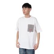 (メンズ)レタリング 半袖Tシャツ X553CA WHT