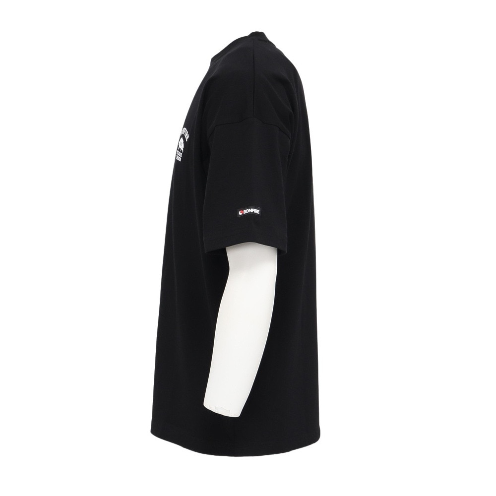 ボンファイア（Bonfire）（メンズ）Wild boar 半袖Tシャツ 50BNF5SCD2374 BLK