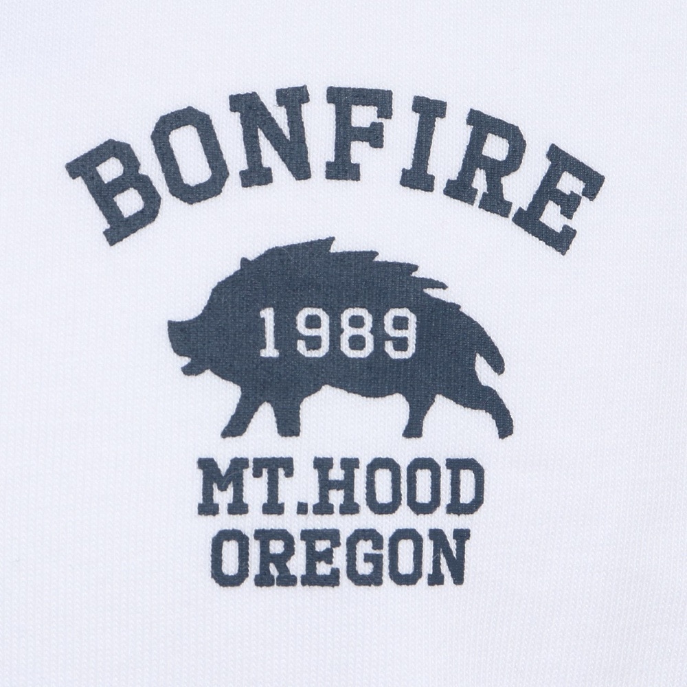 ボンファイア（Bonfire）（メンズ）Wild boar 半袖Tシャツ 50BNF5SCD2374 WHT