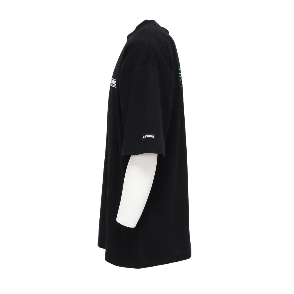 ボンファイア（Bonfire）（メンズ）半袖Tシャツ Mount range 50BNF5SCD2375 BLK ブラック