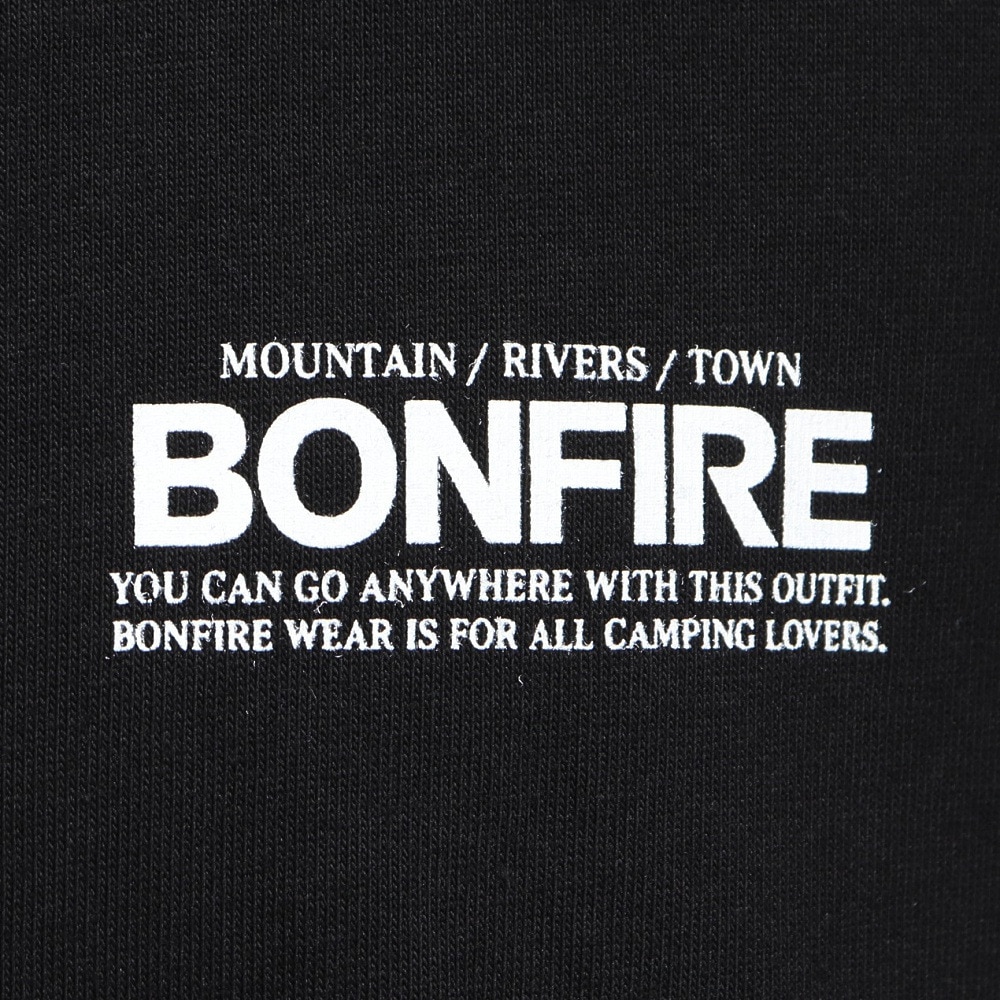 ボンファイア（Bonfire）（メンズ）半袖Tシャツ Mount range 50BNF5SCD2375 BLK ブラック