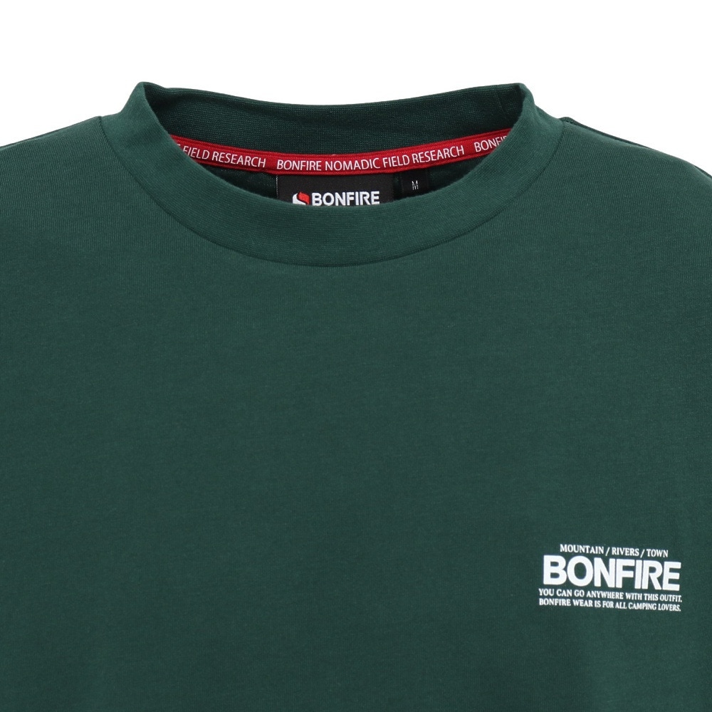 ボンファイア（Bonfire）（メンズ）Mount range 半袖Tシャツ 50BNF5SCD2375 DGRN