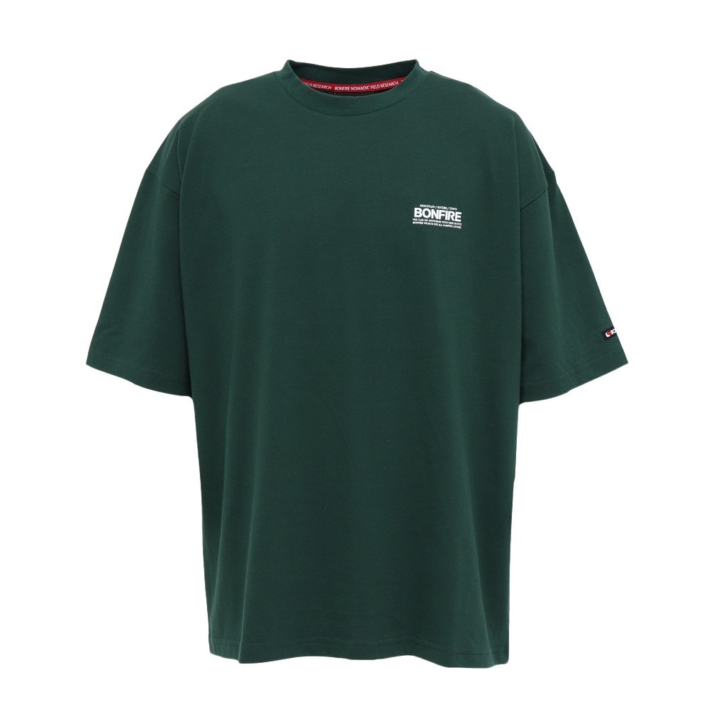 ボンファイア（Bonfire）（メンズ）Mount range 半袖Tシャツ 50BNF5SCD2375 DGRN
