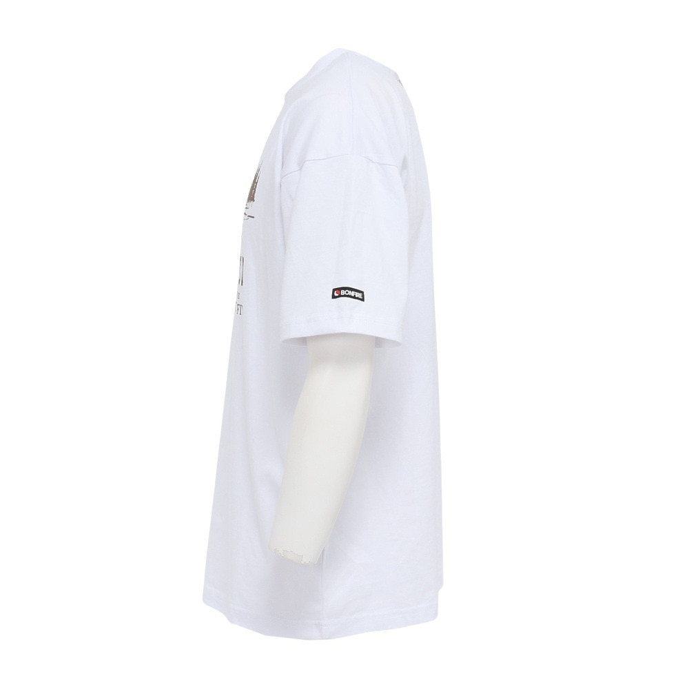 ボンファイア（Bonfire）（メンズ）Oregon Forest 半袖Tシャツ 50BNF5SCD2376 WHT
