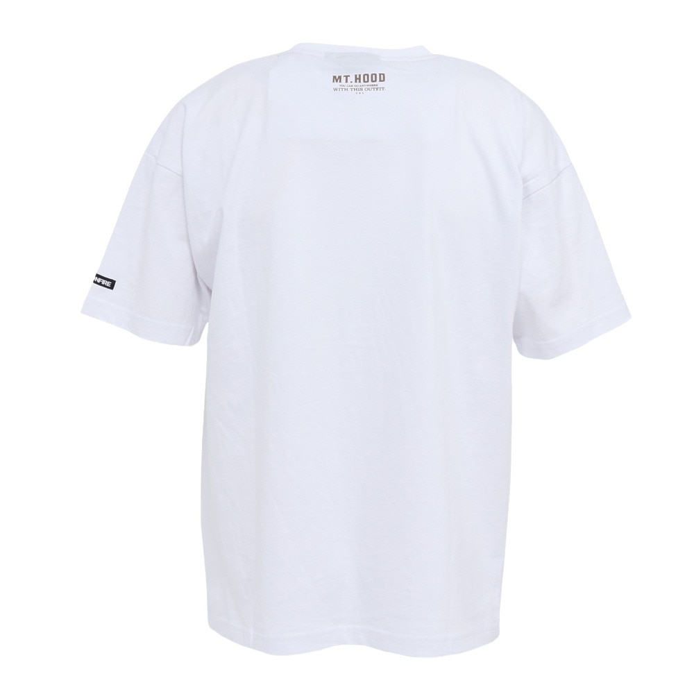 ボンファイア（Bonfire）（メンズ）Oregon Forest 半袖Tシャツ 50BNF5SCD2376 WHT