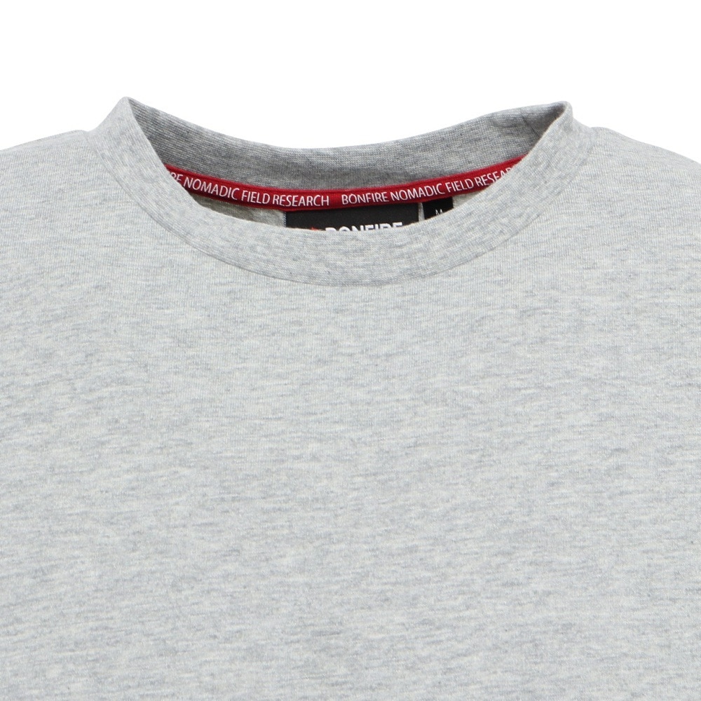 ボンファイア（Bonfire）（メンズ）半袖Tシャツ Kingfisher 50BNF5SCD2377 GRY グレー