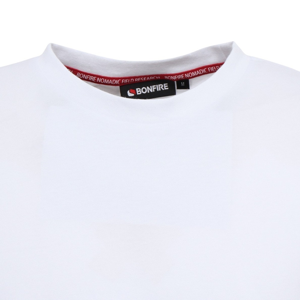 ボンファイア（Bonfire）（メンズ）Kingfisher 半袖Tシャツ 50BNF5SCD2377 WHT