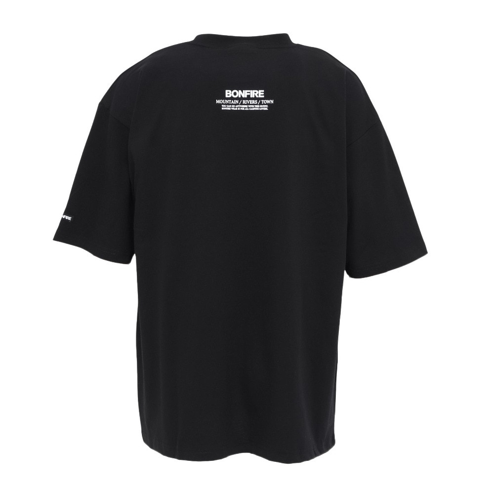 ボンファイア（Bonfire）（メンズ）Big valley 半袖Tシャツ 50BNF5SCD2378 BLK