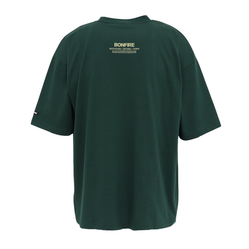 ボンファイア（Bonfire）（メンズ）半袖Tシャツ Big valley 50BNF5SCD2378 DGRN ダークグリーン