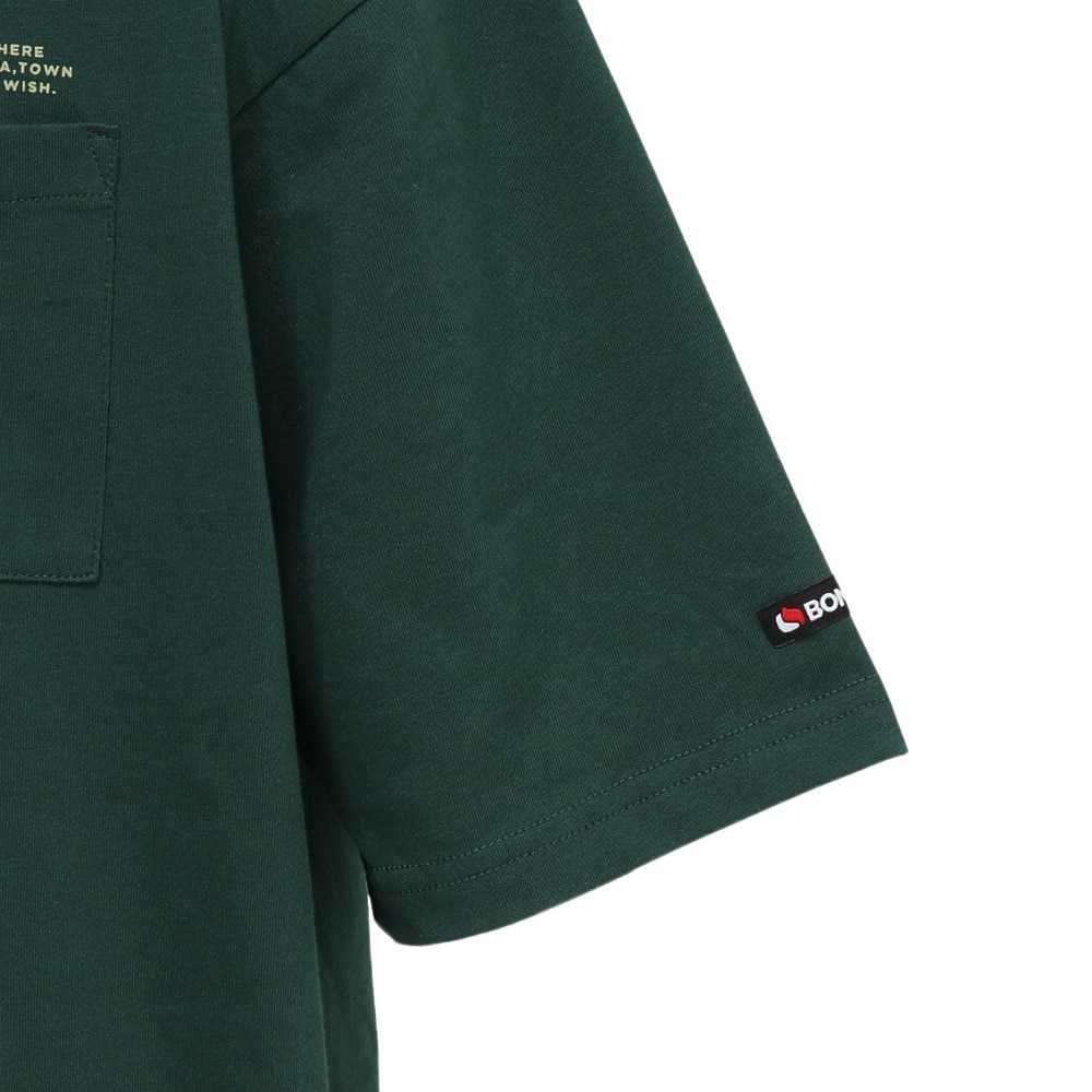 ボンファイア（Bonfire）（メンズ）半袖Tシャツ Big valley 50BNF5SCD2378 DGRN ダークグリーン