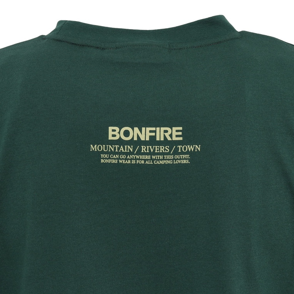 ボンファイア（Bonfire）（メンズ）半袖Tシャツ Big valley 50BNF5SCD2378 DGRN ダークグリーン