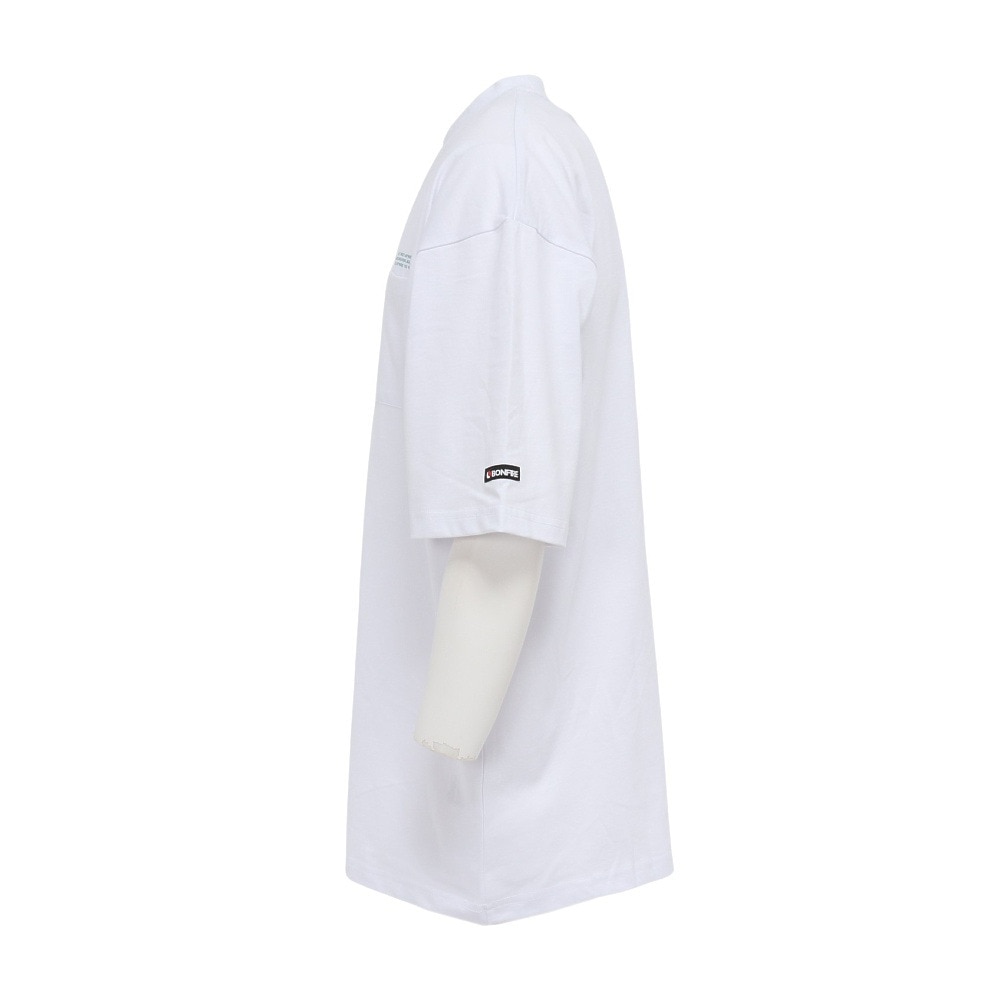ボンファイア（Bonfire）（メンズ）Big valley 半袖Tシャツ 50BNF5SCD2378 WHT