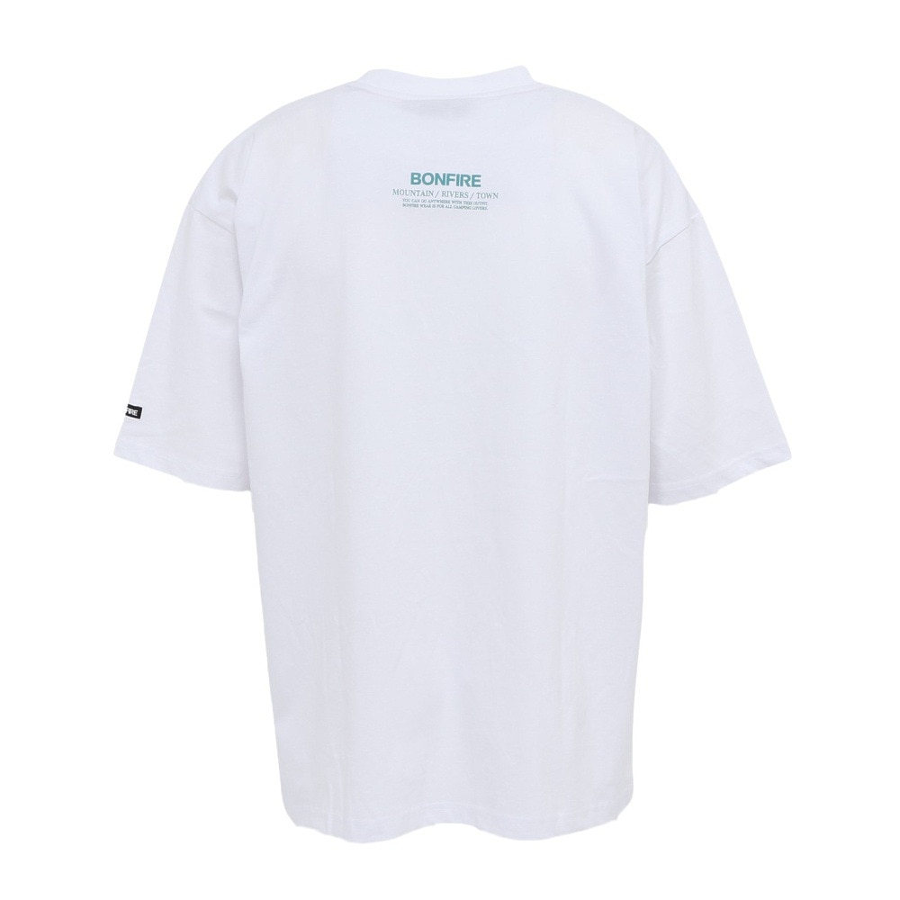 ボンファイア（Bonfire）（メンズ）Big valley 半袖Tシャツ 50BNF5SCD2378 WHT