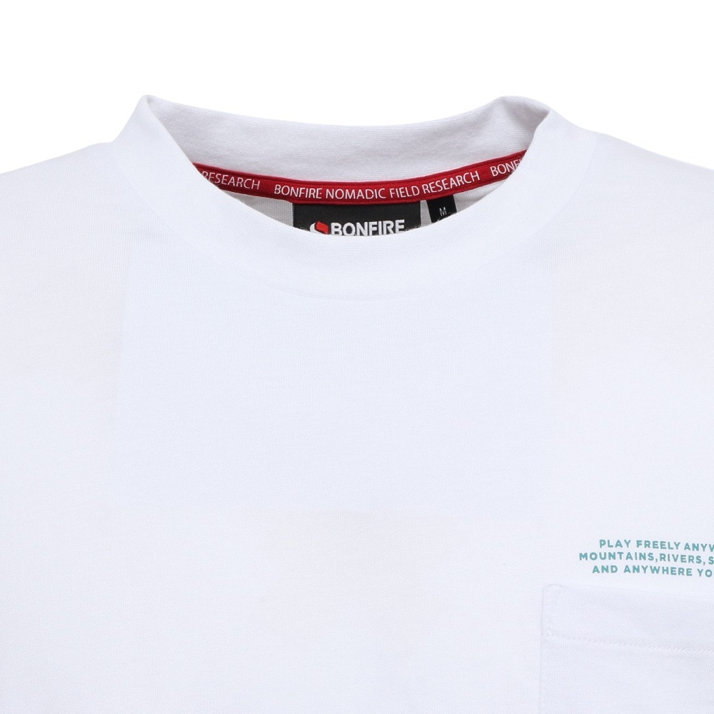 ボンファイア（Bonfire）（メンズ）Big valley 半袖Tシャツ 50BNF5SCD2378 WHT