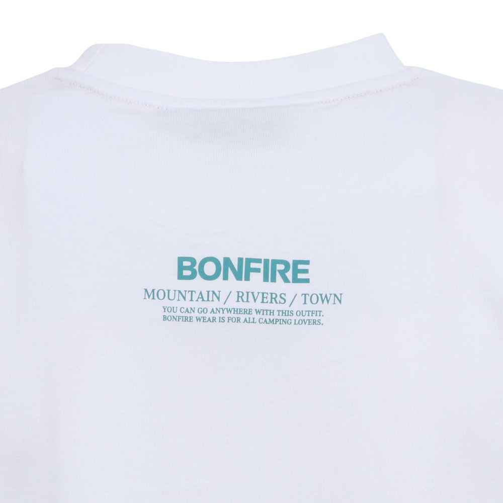 ボンファイア（Bonfire）（メンズ）Big valley 半袖Tシャツ 50BNF5SCD2378 WHT
