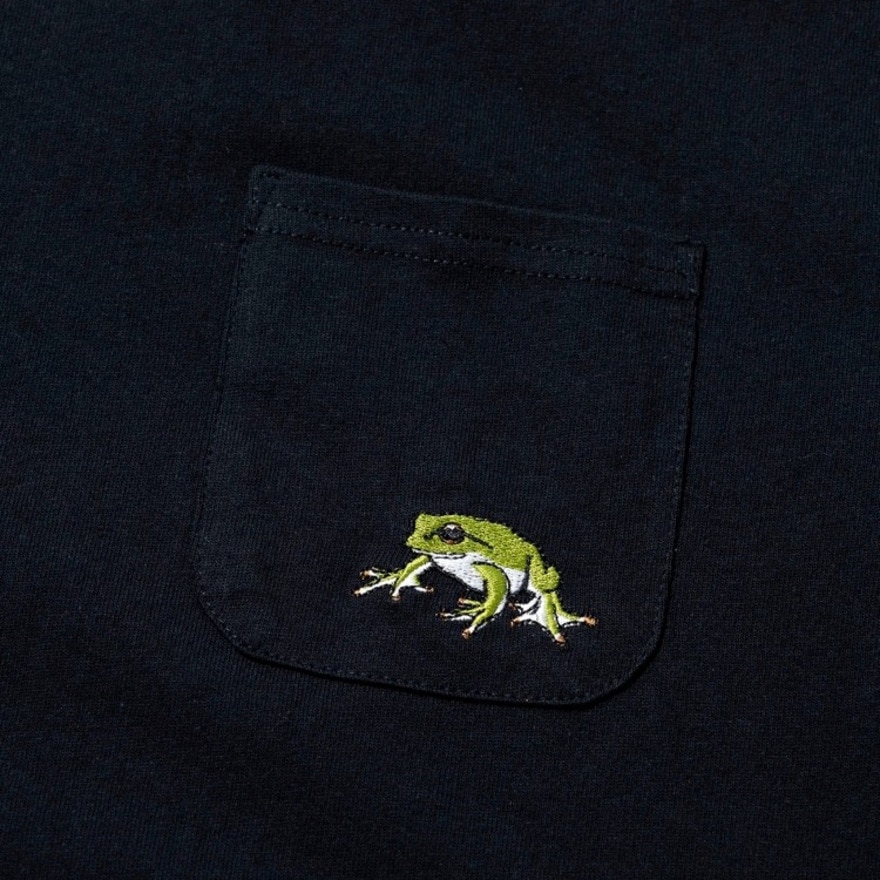 ゴースローキャラバン（GOSLOWCARAVAN）（メンズ）イロイロ刺繍Tシャツ 341912 BLK