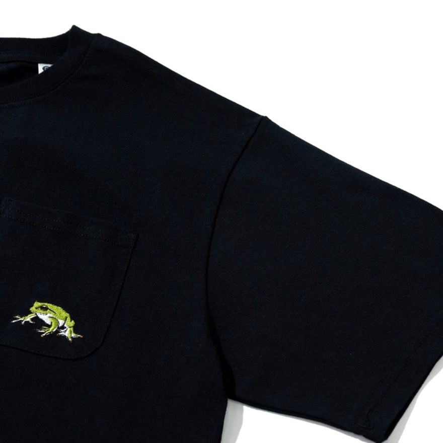 ゴースローキャラバン（GOSLOWCARAVAN）（メンズ）イロイロ刺繍Tシャツ 341912 BLK