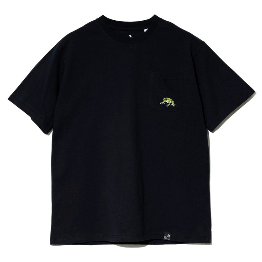 ゴースローキャラバン（GOSLOWCARAVAN）（メンズ）イロイロ刺繍Tシャツ 341912 BLK