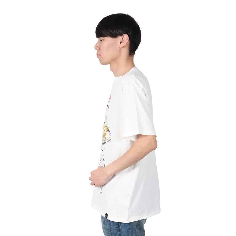 ゴースローキャラバン（GOSLOWCARAVAN）（メンズ）餃子クマ Tシャツ 341913 WHT